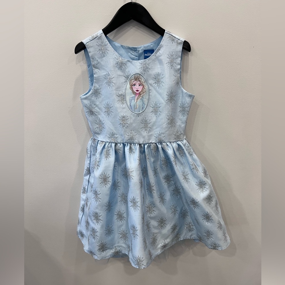 ⭐️3/30⭐️ Disney Frozen 2 Light Blue Snowflake Elsa Dress